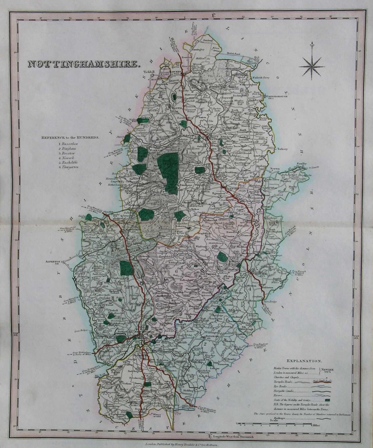 NOTTINGHAMSHIRE || Michael Jennings Antique Maps and Prints